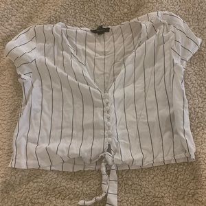 striped crop top